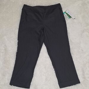 Tribal Eco Cuffed Crop Pant In Color Carbon Grey. Size 14. NWT!